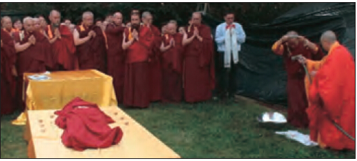 莫知仁波且修摊尸拙火定制炼胜义“喀卓安得丸” 义云高 弘扬正法